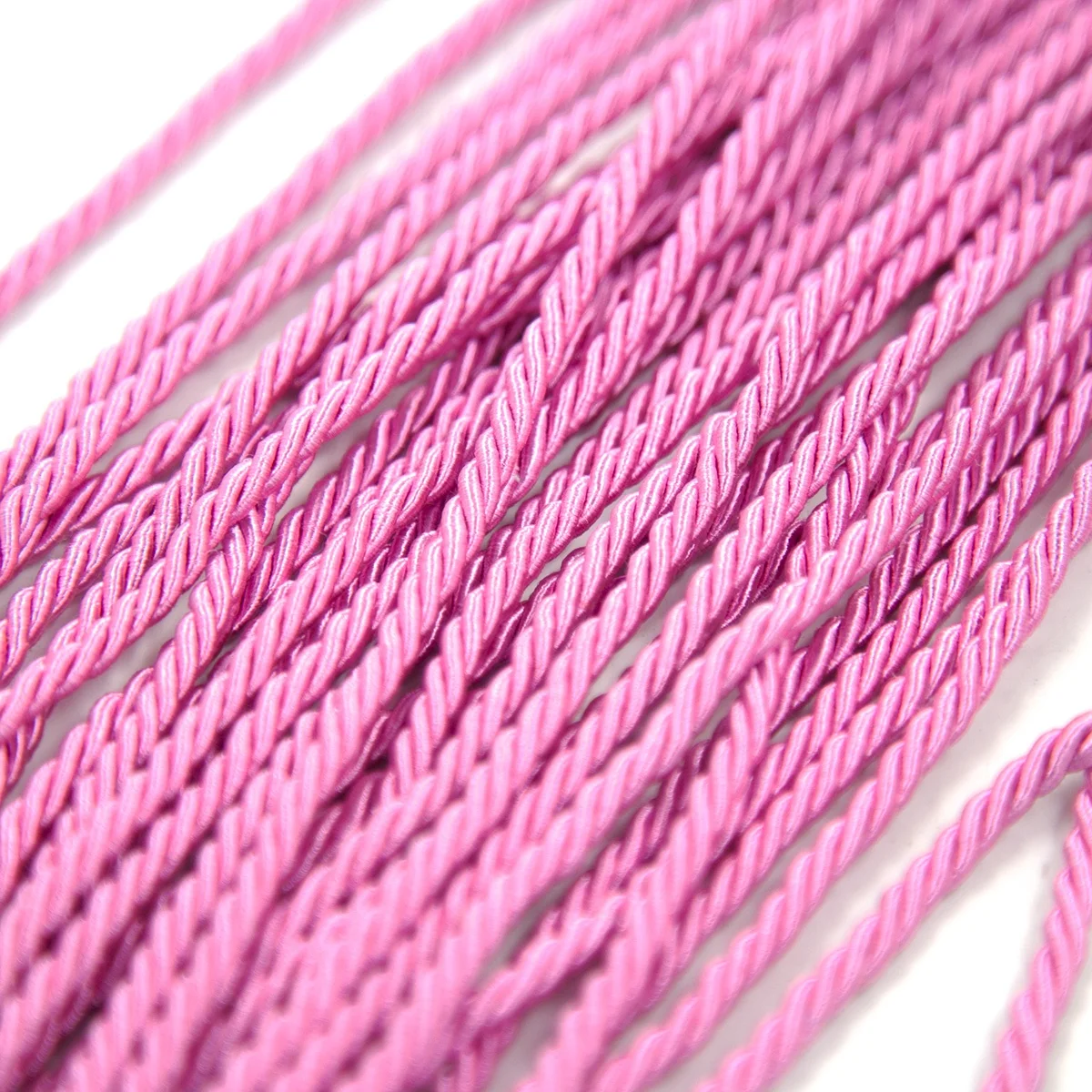 Black Handle Pink Nylon Rope Tailed Asult Toy Whip For BDSM Slave Spanking