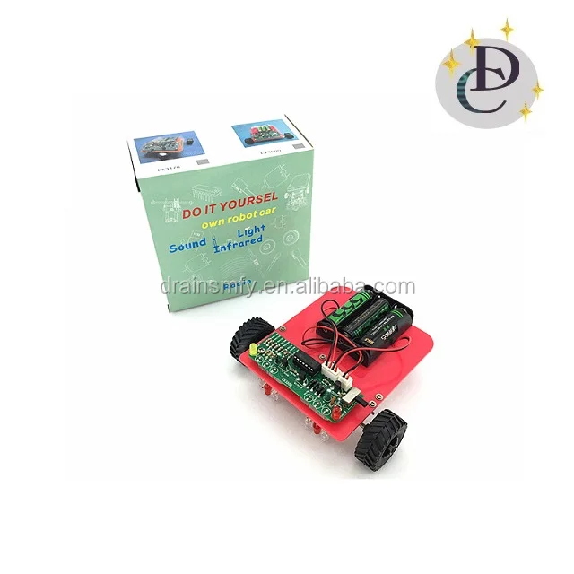 Wonderful Self assembly education DIY line follower robot ,DIY craft kit