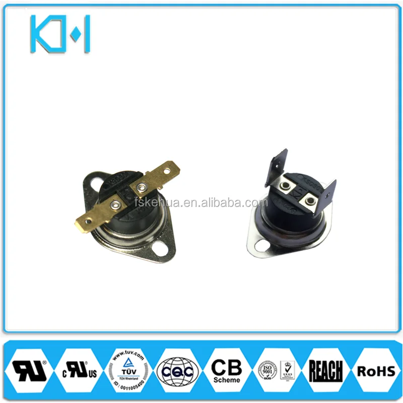 KH Water Dispenser Normal Closed Bimetal Disc Thermostat Snap Action KSD301 145 Celsius Temperature Switch Home Appliances Part
