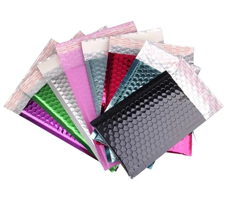 
Colorful Fashion Customized Logo Makeup Mailing Packaging Air Bubble Shipping Envelope Mailer Bag 