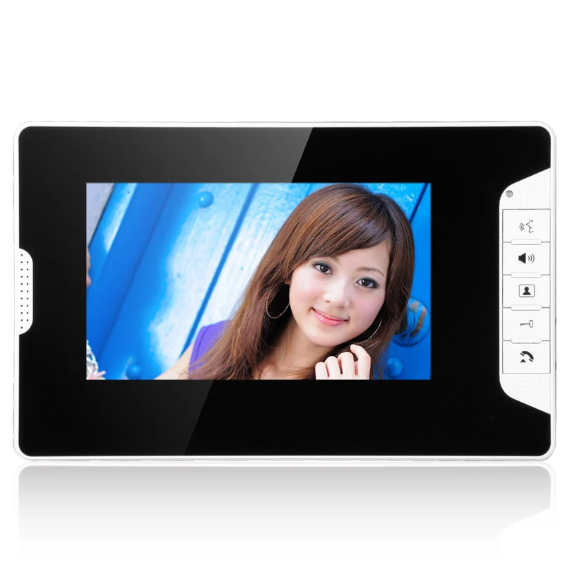 wired 7 inch touch screen Video door phone intercom for Villa and Single house