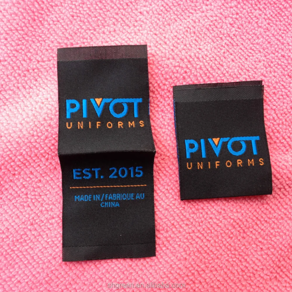 factory making main woven label,soft washing brand clothing labels