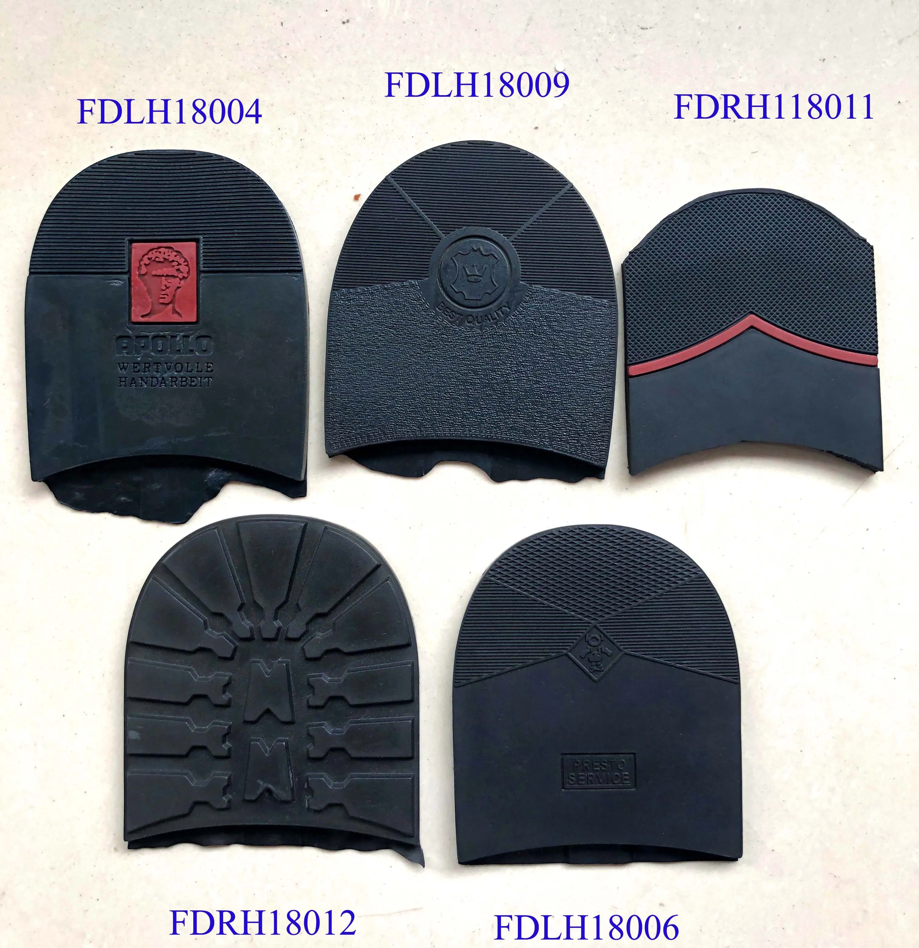 European standard rubber heels for men shoe repair