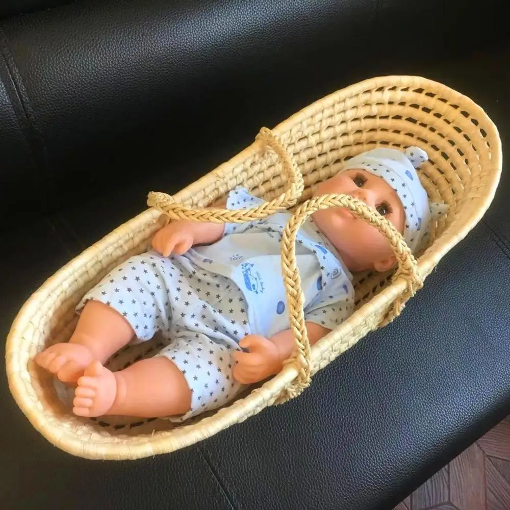 
Wholesale handmade doll moses basket 