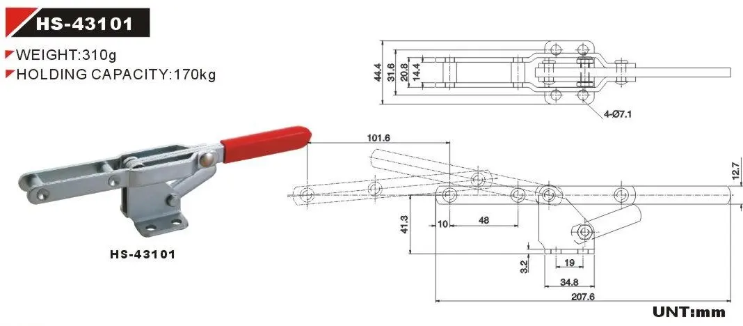 CNC Clamps HS-43101 Clamps for Toggling Machine for Jig Tool Fixtures