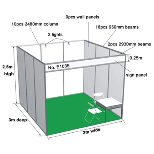 Выставка модульная подставка выставочного стенда система Octanorm