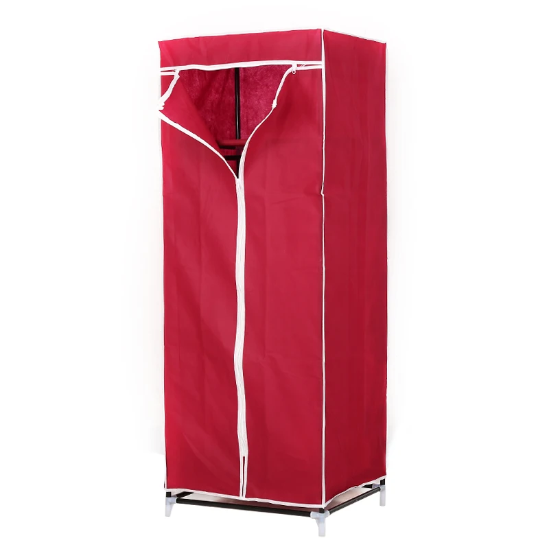 factory outlet Modern Fabric Convenient Clothes Cabinet  Folding clothes hanger wardrobe