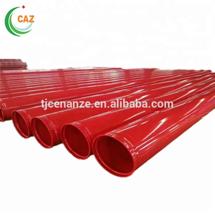 ASTM A106 Gr.B SCH 40 UL FM Red Painted Groveed Ends Fire Protection Seamless Steel Pipe