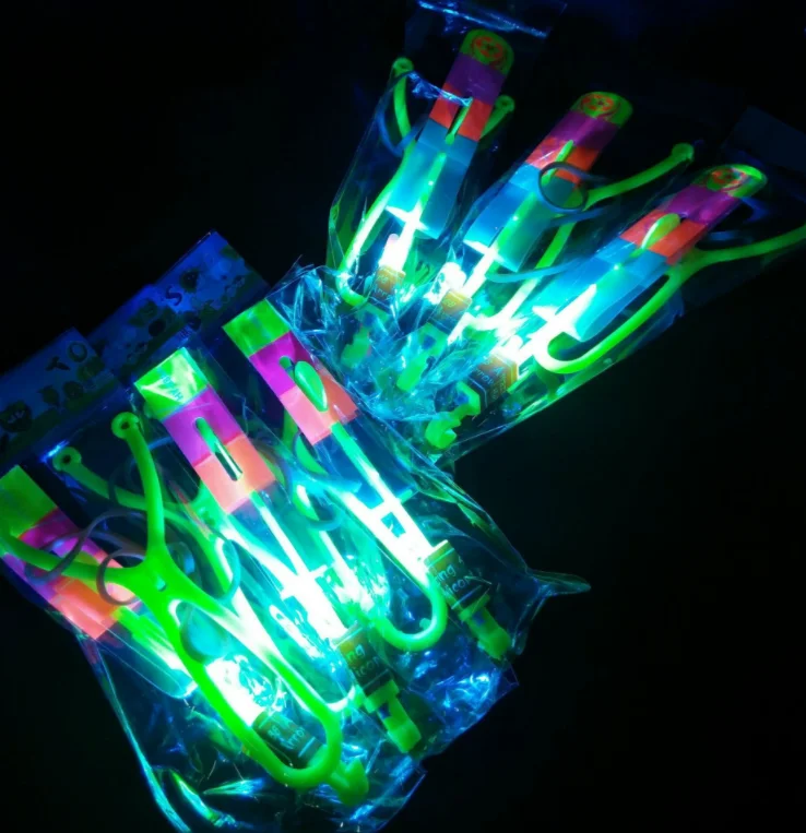 
Wholesale Light-up toy slingshot Light Blue Flying Led Arrow Helicopter,Amazing Led Arrow Helicopter Toy 