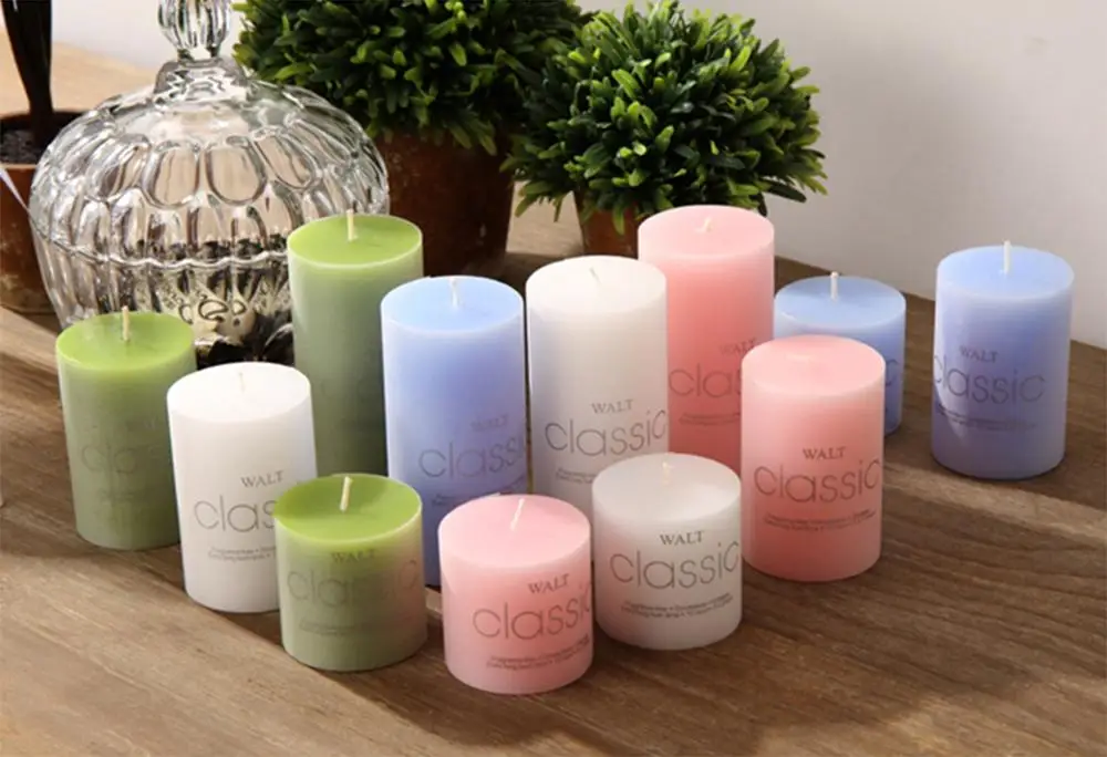Bulk Wholesale High Quality Paraffin Wax Large Rustic Unscented Pillar Candle