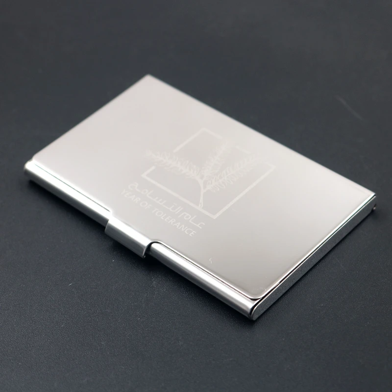 
Custom logo stainless steel business card holder case in high quality 