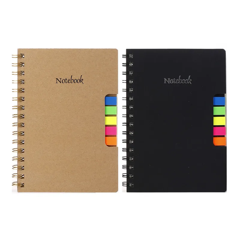 Best Sell FSC Hot Sale Recyclable New Design Sprial Notebook with sticker For Gift Souvenir school office use