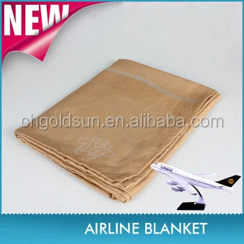 Jacquard Flame Retardant airline modacrylic blanket for Hotel Travel