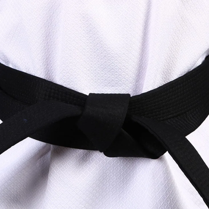 Lightweight WTF Taekwondo Uniform with Black V-neck