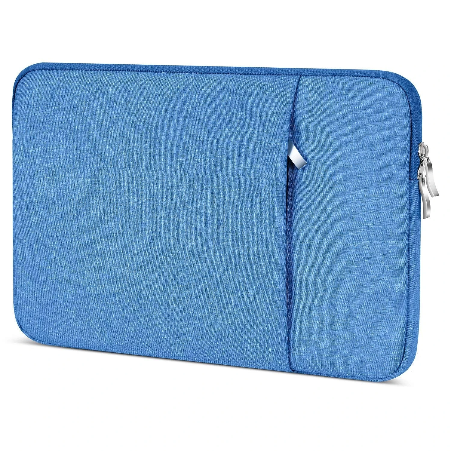 Blue Business Style Ultra-Book Laptop Carrying Case Protective Bag Sleeve Made of Felt Neoprene Fabric and PU Size Inch