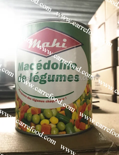 For 400g canned green peas and carrots with easy open cans macedoine de legumes mixed vegetables