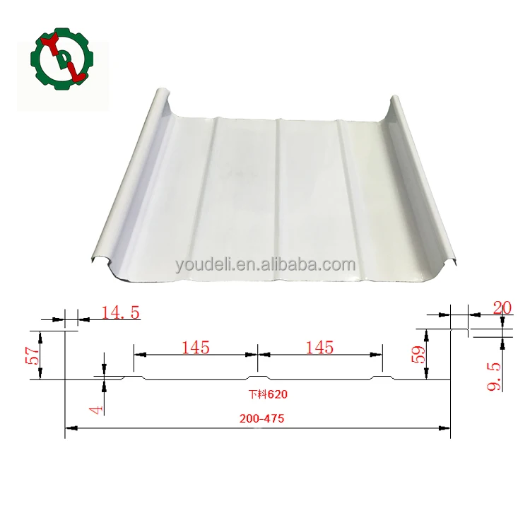 
Standing Seam Metal Roofing Roll Forming Machine in China 