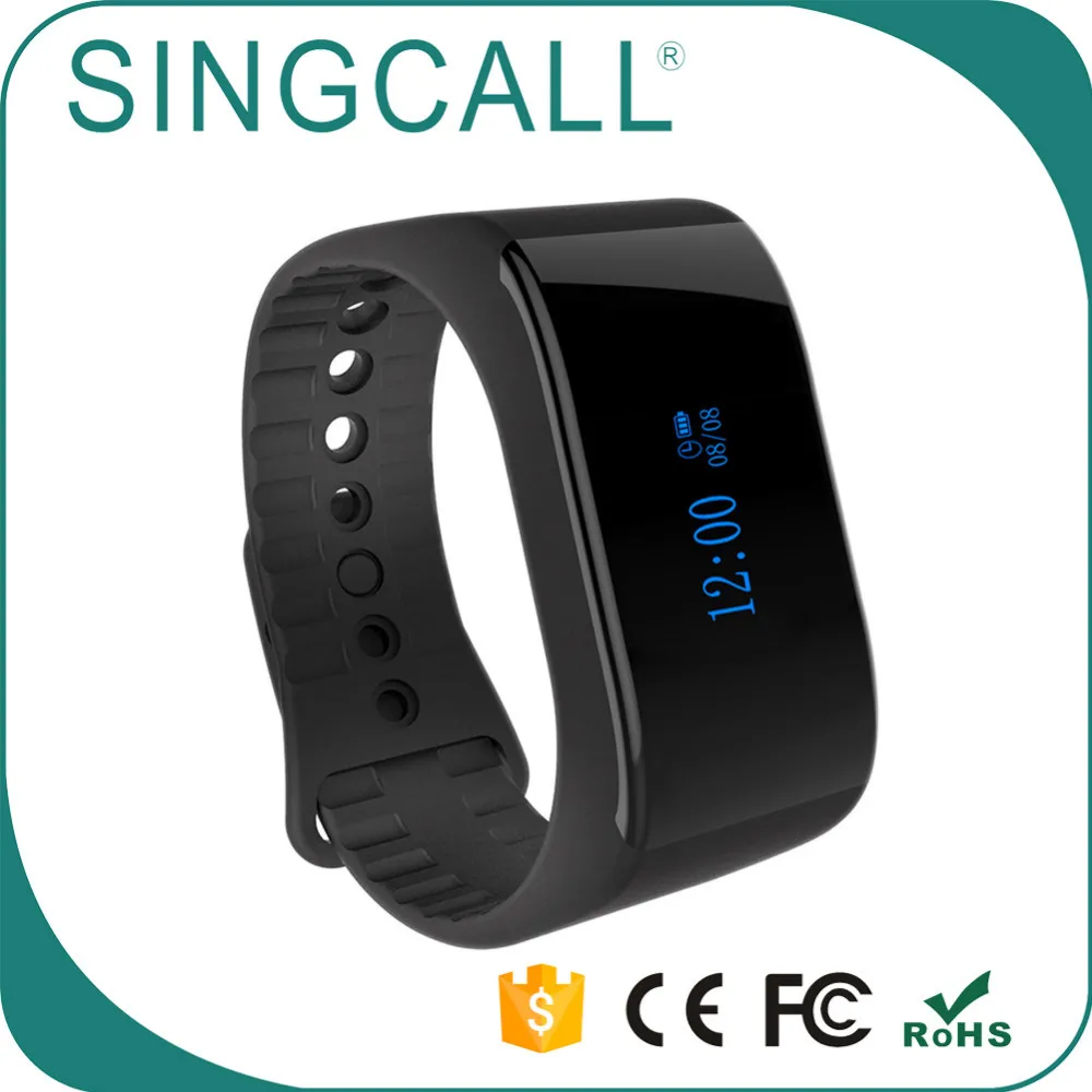 SINGCALL wireless button watch wrist pager receiver restaurant waiter watch