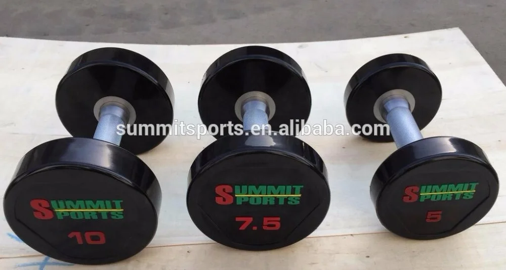 Fitness Manufacturer PU DUMBBELL Urethane 50kg DUMBBELL
