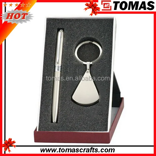 Металлические дешево корпоративный подарок с ручкой и брелок