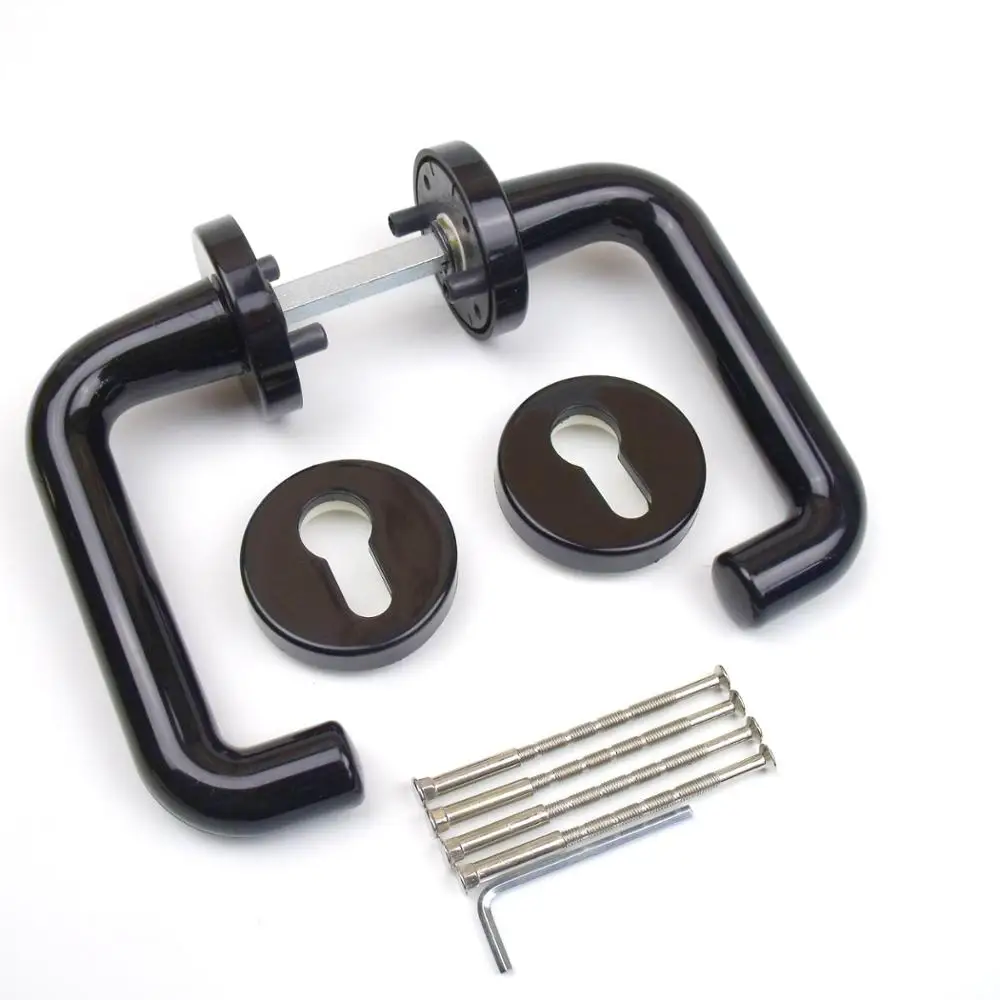 Европейская современная пластиковая дверная ручка U-образной формы с насадкой/нейлоновая для больницы/стандарт BS EN1634/DIN