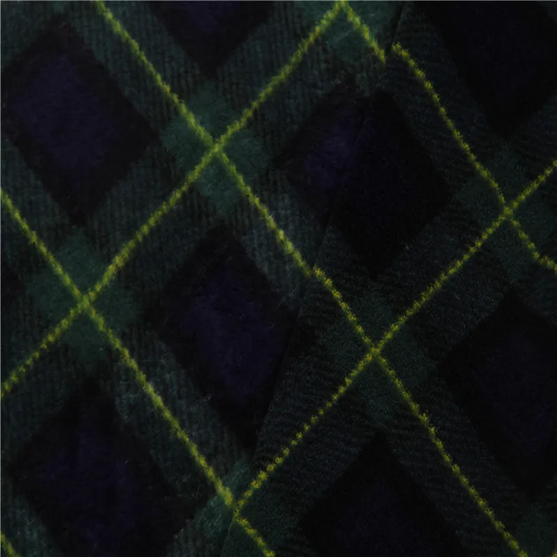 2021 прочная цветная мягкая на ощупь Двусторонняя бархатная Полиэстеровая клетчатая Коралловая флисовая ткань