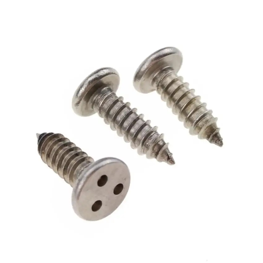 Custom Stainless Steel Security Screws Self Tapping 3 Points for Sheet