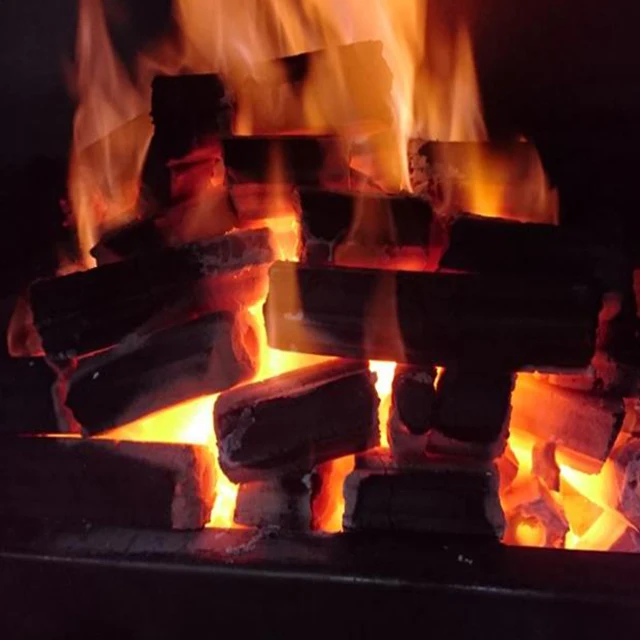 HQBH0006 HongQiang Wholesale Price Wood bamboo sawdust Briquette Hexagonal barbecue charcoal