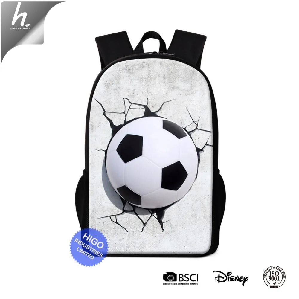 High Class Students Bookbags School Bag Boys Unique Soccer Backpack Mochilas Escolares for Children