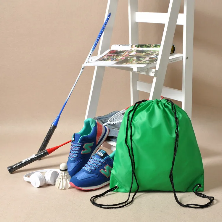 
Wholesale Custom Logo Drawstring Shoe Bag Polyester Backpack 