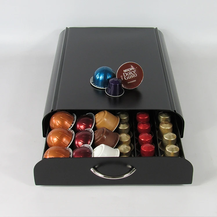 50pcs multi-functional coffee drawer Dolce Gusto/Nespresso/Vertuoline capsule drawer coffee pod holder