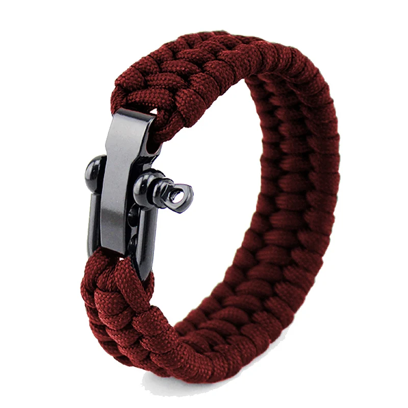 Waterproof Outdoor survival tools handmade Paracord Bracelet for camping survival Climbing,