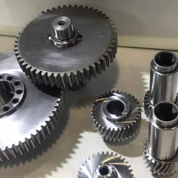 
black coating customize steel spur gear wheel 