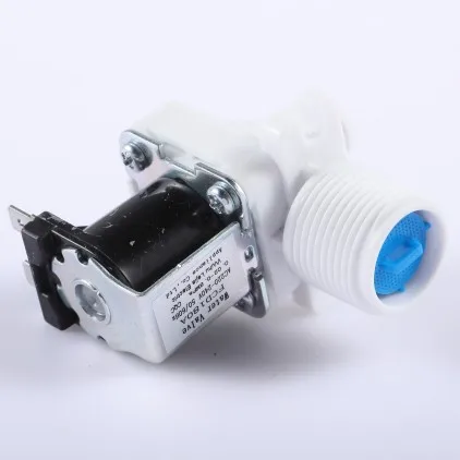 White Plastic Water Solenoid Valve, Small Automatic Valve For Washing Machine