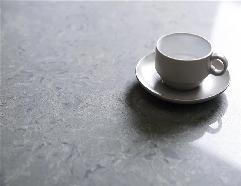 
prefab kitchen countertops mirror white desert quartz 