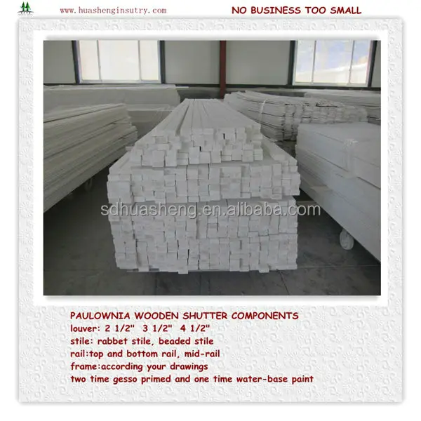 wooden shutter components