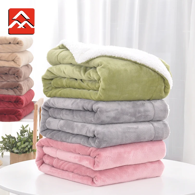 
Wholesale Thick Fleece Blanket Custom Digital Print Sherpa Soft Blanket 
