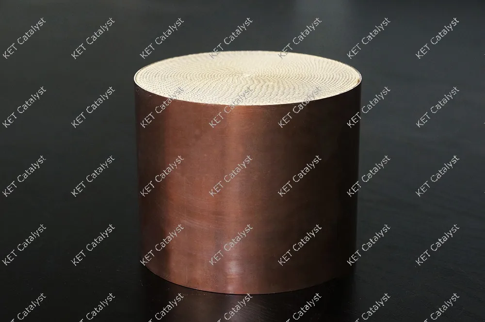 KET 3 core Auto metal honeycomb monolith carrier catalyst for exhaust catalytic converter