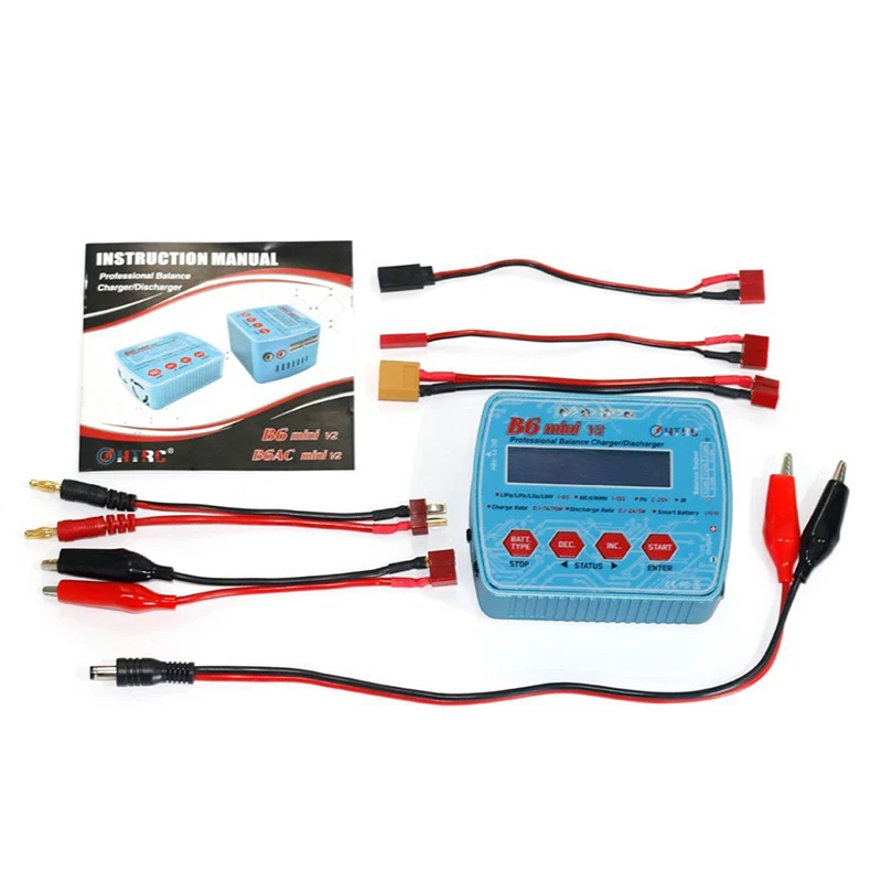 Цифровое балансирующее зарядное устройство B6 Mini V2 80 Вт 7A для Lipo Lihv LiIon LiFe NiCd NiMH аккумуляторов
