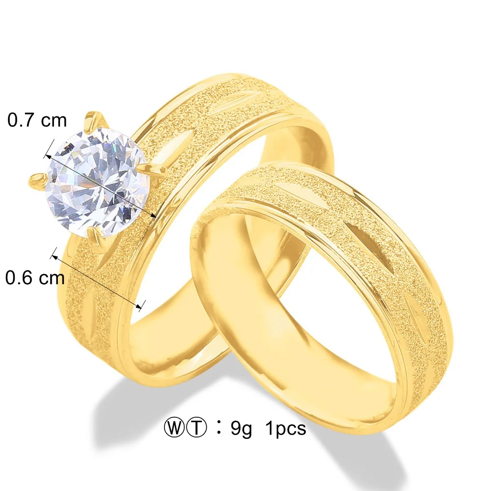Manufacturer supplier Veins With Dianmon cuff Stainless steel jewelry gold plated wedding ring,wedding ring gold filled