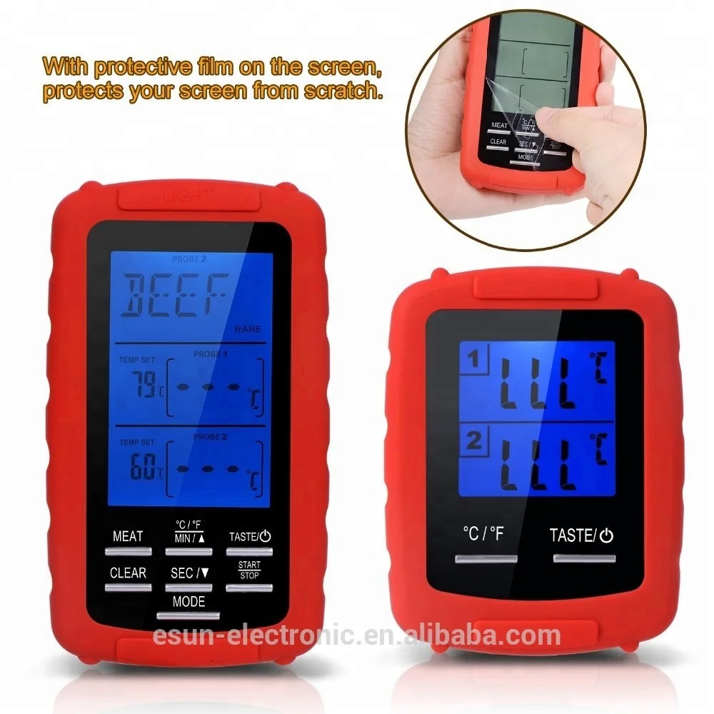 EN2050 Digital Cooking Food Wireless BBQ Meat Thermometer with Dual Probes