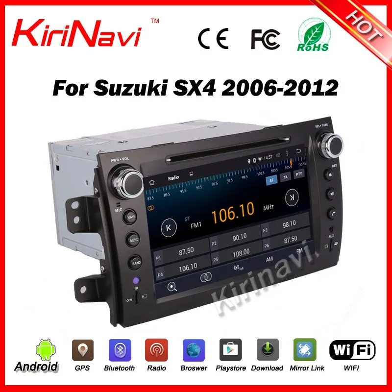 Kirinavi WC-SS8081 android 10.0 car radio multimedia for suzuki sx4 2006-2012 car dvd gps navigation system WIFI 3G BT Playstore