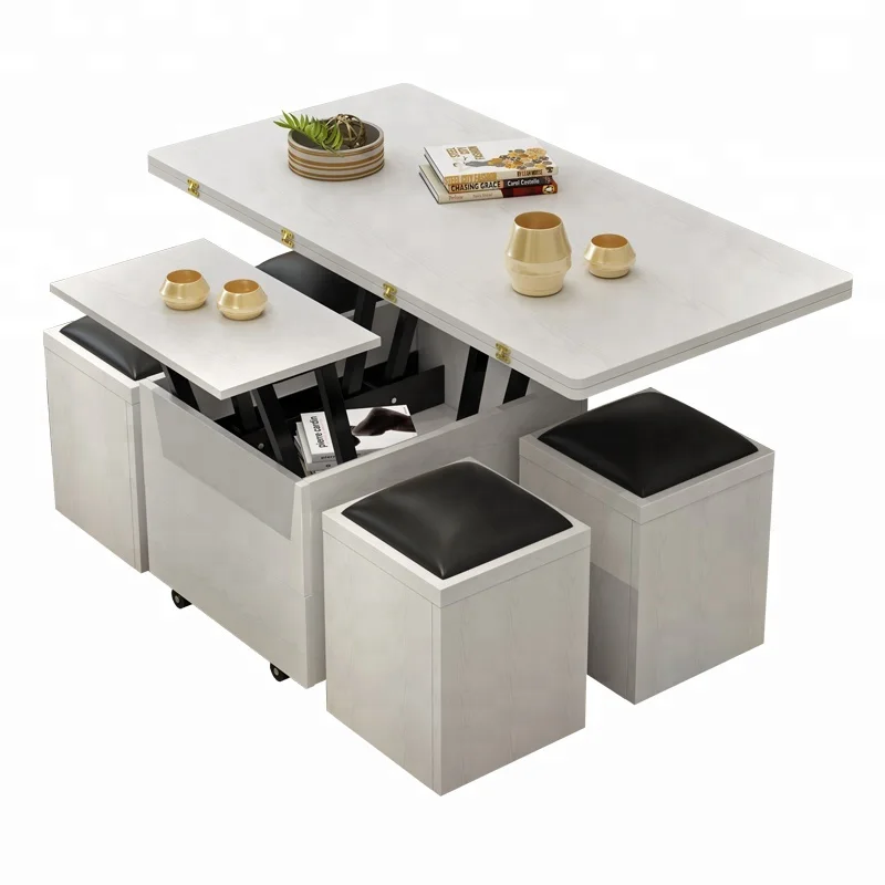 Living room furniture melamine board wooden fold End table coffee table