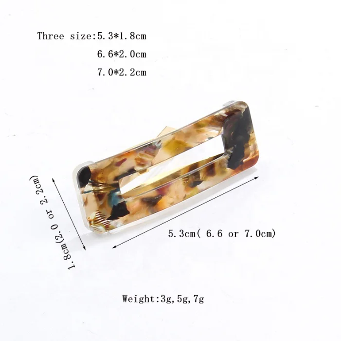 Kids Birthday Gift Korean Style Hot Sell Acetate Small Size Hair Clip Girls Fashion Boutique Best Quality Mini Snap Hair Clips