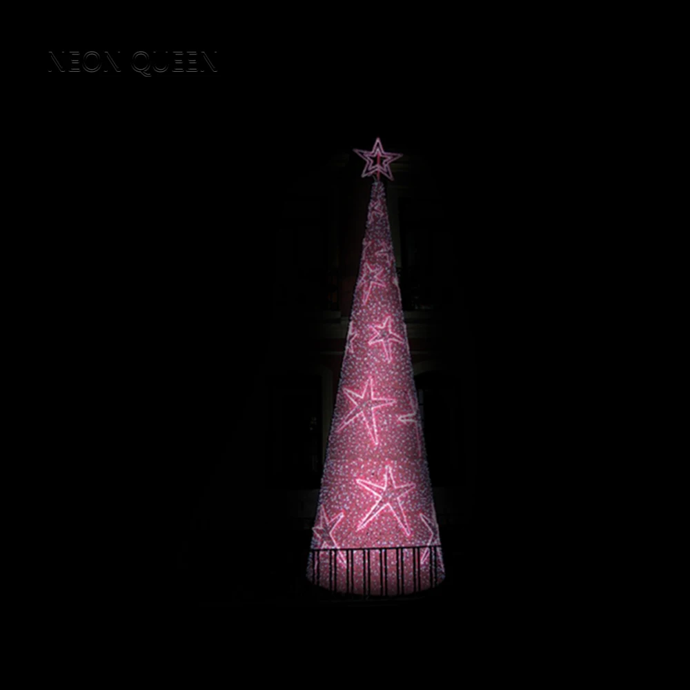 Giant H:6M christmas decorative 3d Tree Led Motif Lights