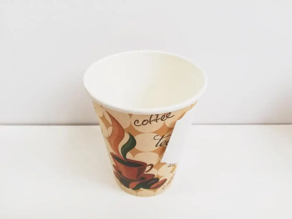 
wholesale China supplier cheap price for single wall 7oz/8oz/9oz paper coffee cups with handle for hot coffee drink 