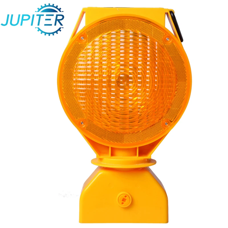 
road safety plastic traffic warning solar blinker light with ultra bright LED 