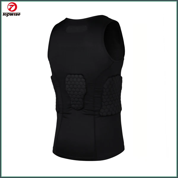 Wholesale Padded Protective Basketball Sport Suits Compression Vest, Padded Shorts