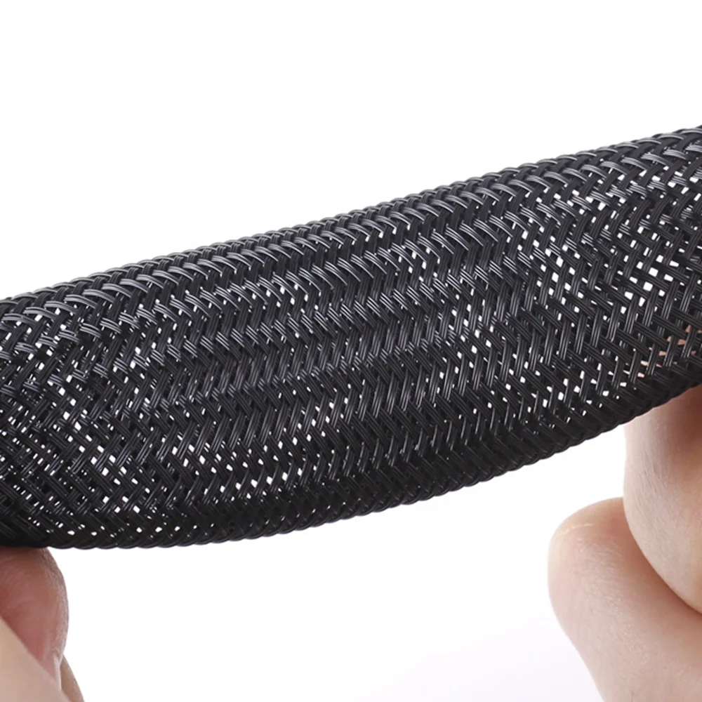 16MM Black USB Cable With Protective Sleeve Flexible Cable Sleeve