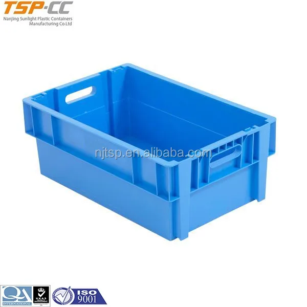 Сверхпрочные Твердые складывающиеся в стопку пластиковые логистической одежды ящики для хранения фруктов